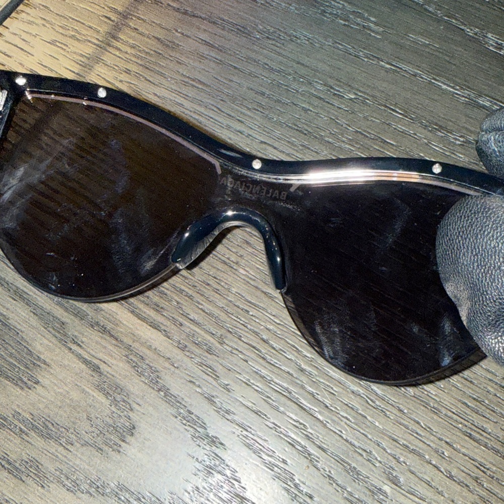 Balenciaga BB0004S 001 99MM Black Sunglasses - Unisex - Picture 9 of 10